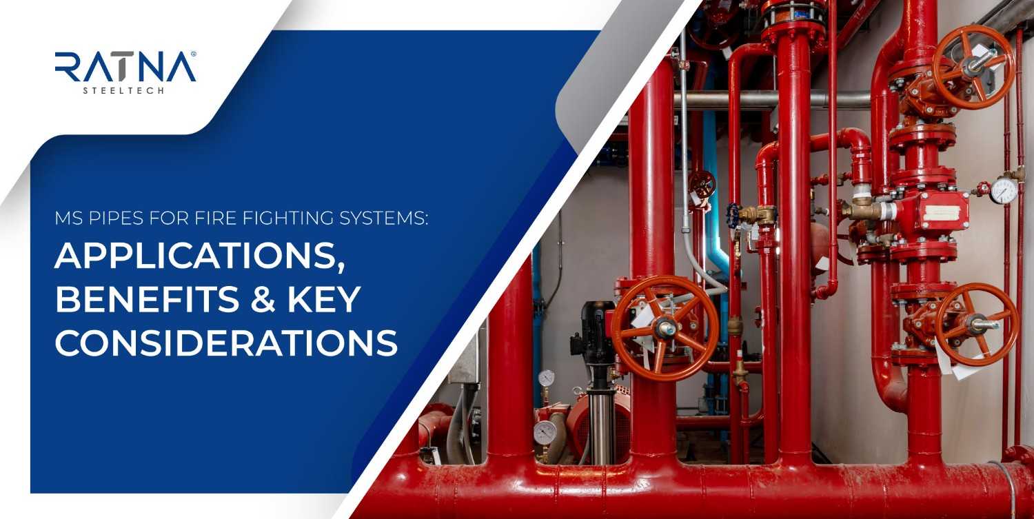 MS ERW pipes used for fire fighting systems