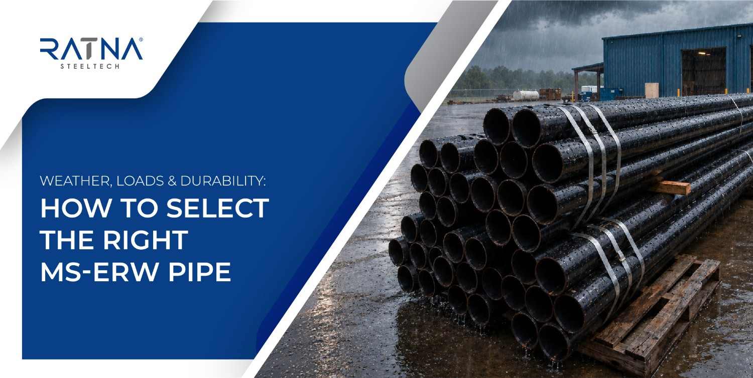 MS-ERW steel pipes for structural applications, highlighting load requirements, weather exposure and corrosion protection.